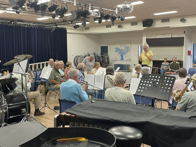 Eerste repetitie in het nieuwe oefenlokaal — foto 5